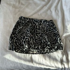 Princess Polly black leopard skirt